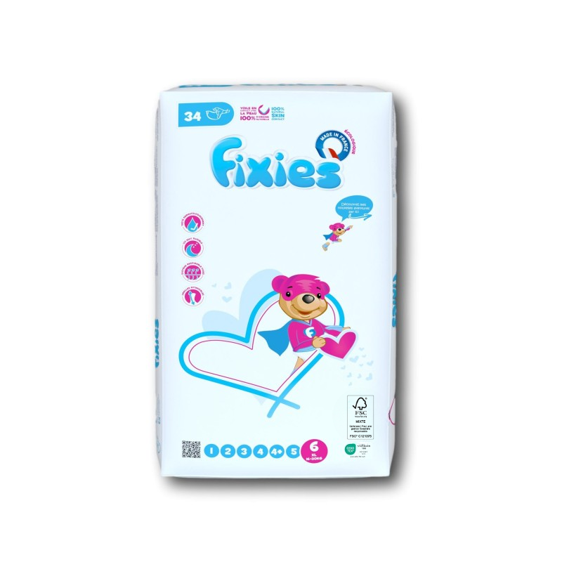 Couches bébé Fixies XL 16/30 kg x 34