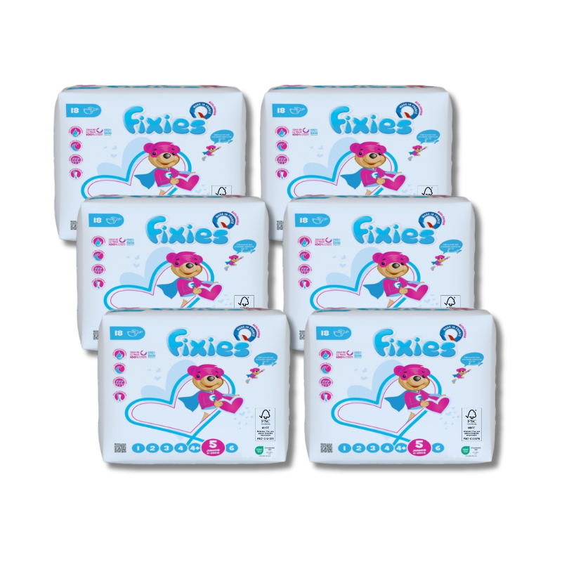 PACK couches Fixies Junior 11/25 kg PACK 6 x 18