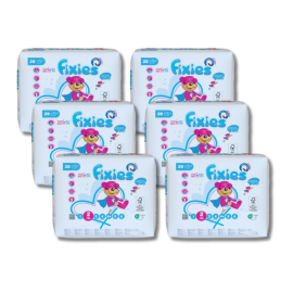 PACK couches Fixies Mini 3/6 kg 6 x 28