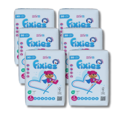 PACK Couches Fixies Newborn 2/5 kg 6 x 30