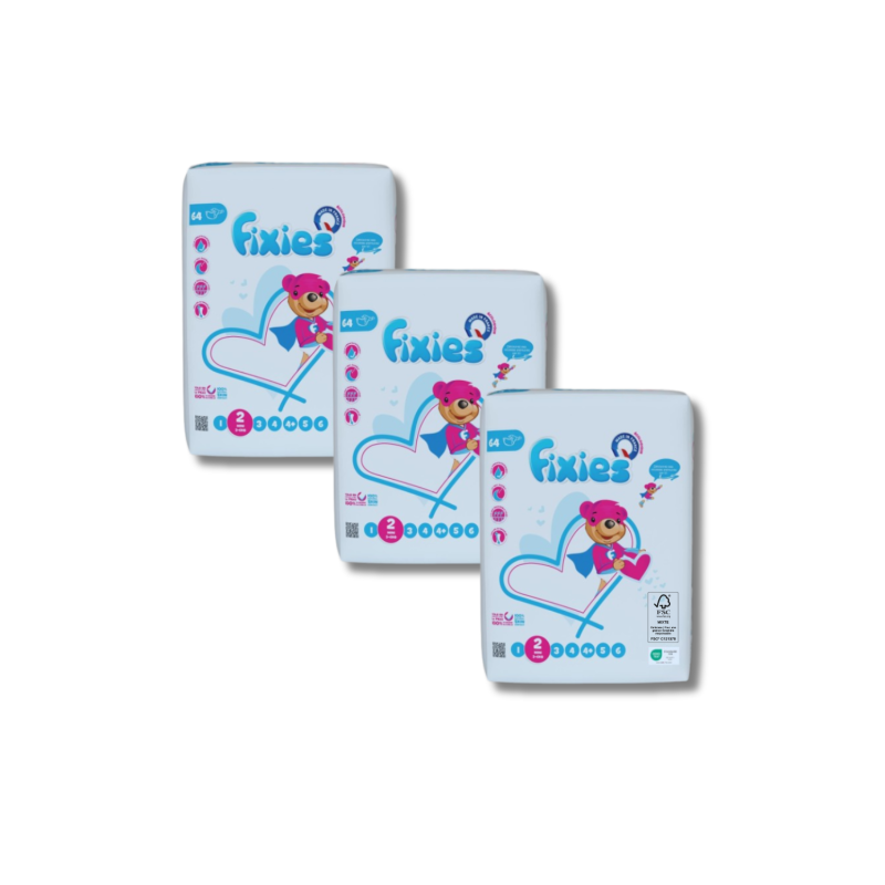 PACK couches Fixies Mini 3/6 kg 3 x 64