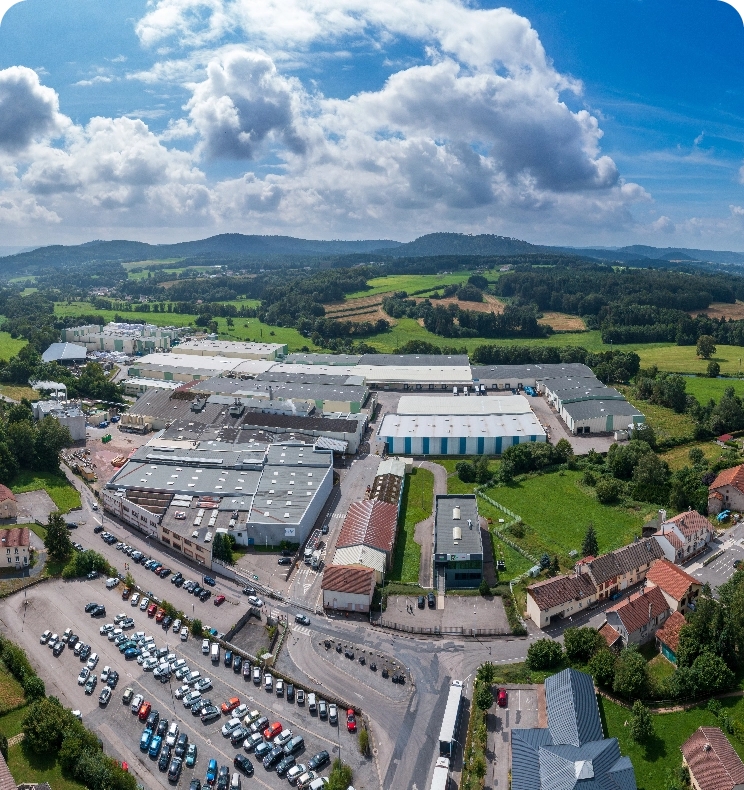 Usine dans les Vosges fabrication de couches bébé